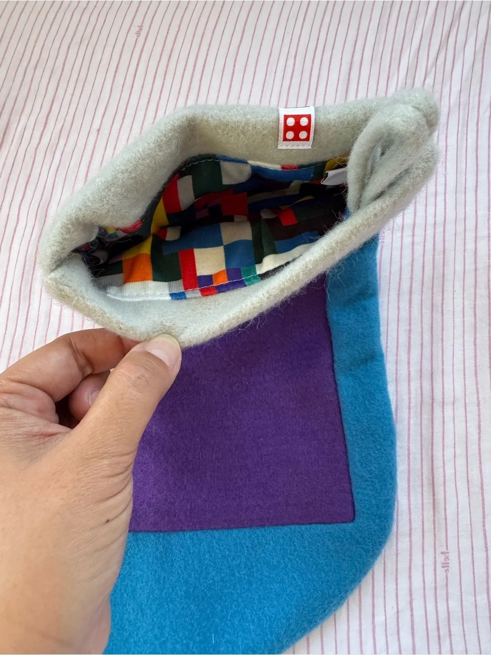 Lego Colorblock Holiday Christmas Stockings,Stocking Stuffer, Set of 4, GUC.